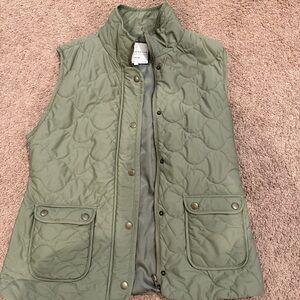 Bagatelle Olive Quilted Vest